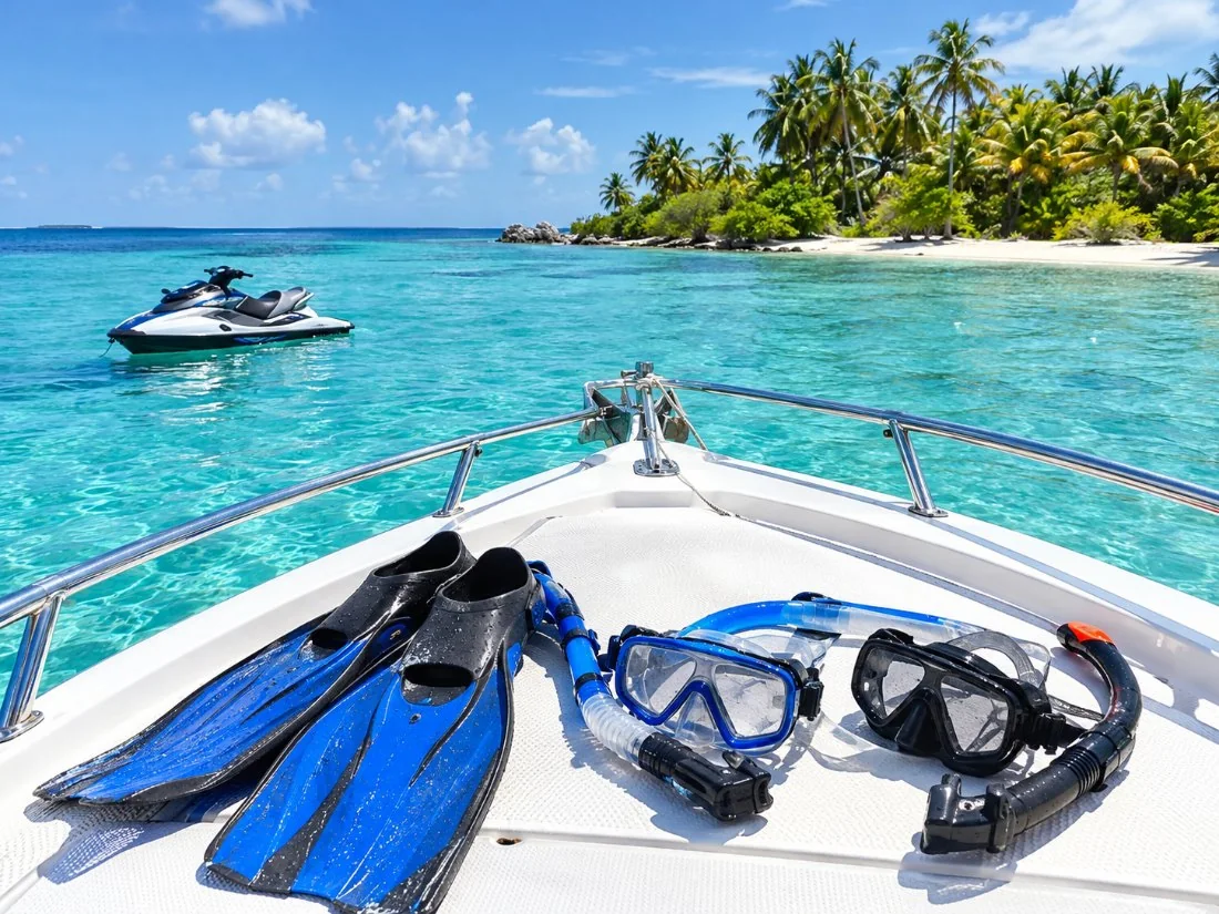 Snorkeling and Jet Ski Tour with Polynesian Lunch